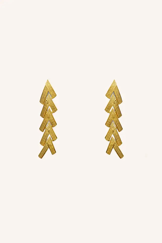 By-Bar Farrah Gold Earrings