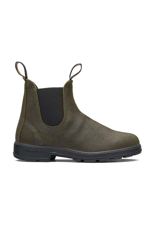 Blundstone 1615 Dark Olive Rub Seude Boots