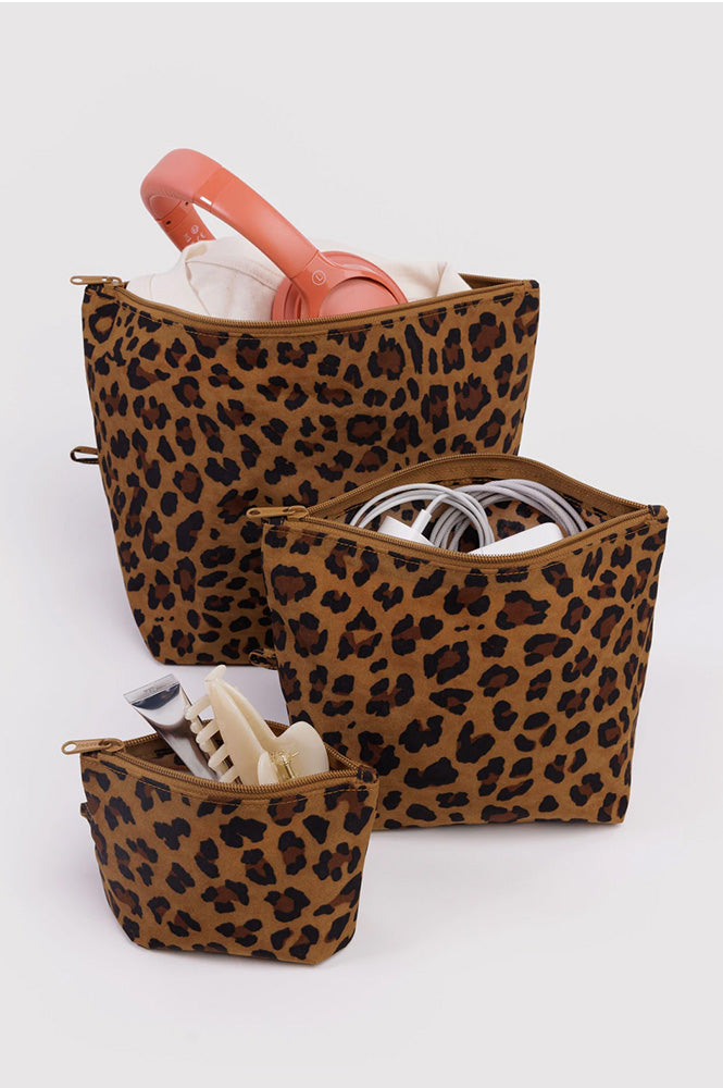 Baggu Leopard Go Pouch Set - The Mercantile London