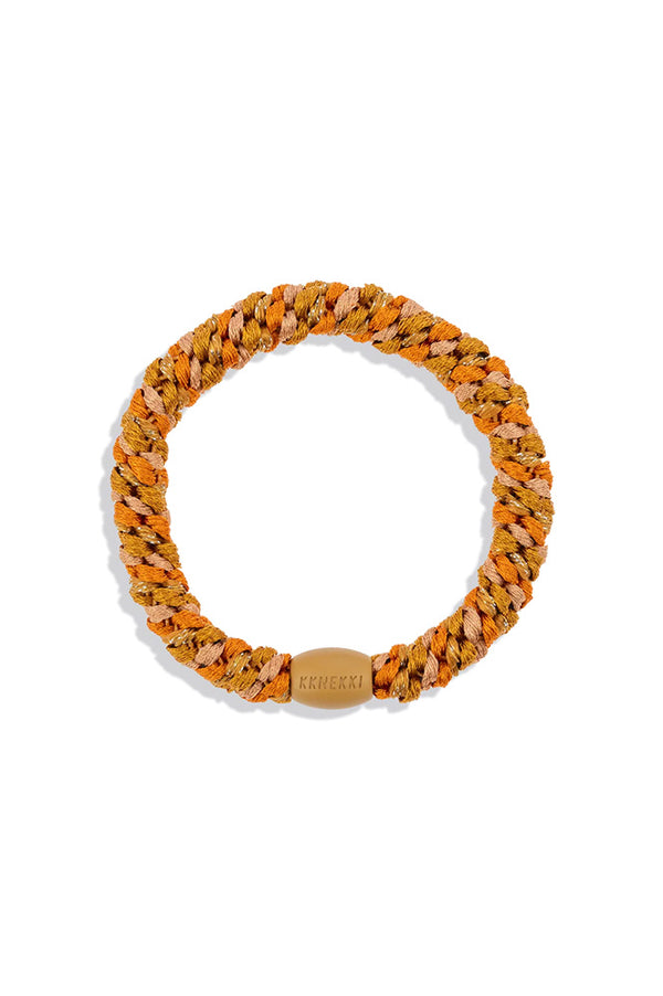 Kknekki Nude Curry Glitter Stripe Hair Tie - The Mercantile London