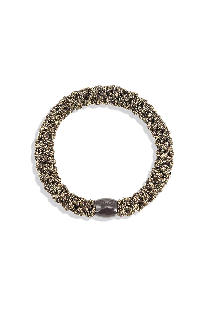 Kknekki Coffee Glitter Stripe Hair Tie - The Mercantile London