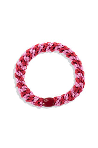 Kknekki Red Bubblegum Stripe Hair Tie - The Mercantile London