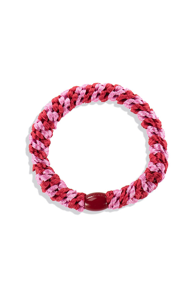 Kknekki Red Bubblegum Stripe Hair Tie - The Mercantile London