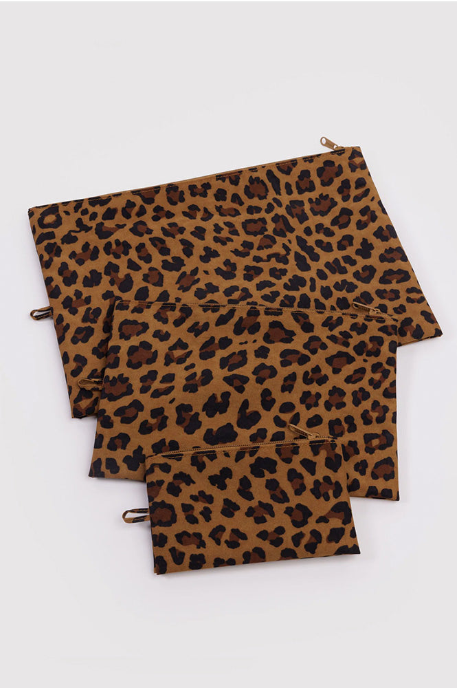 Baggu Leopard Go Pouch Set - The Mercantile London