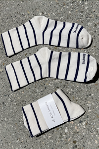 Le Bon Shoppe Wally Breton Stripe Sneaker Socks - The Mercantile London
