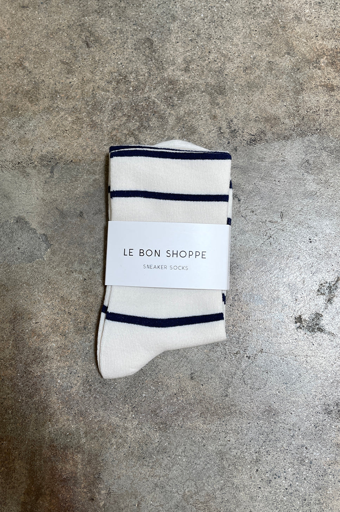 Le Bon Shoppe Wally Breton Stripe Sneaker Socks - The Mercantile London