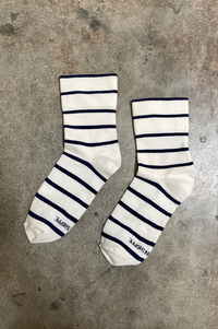 Le Bon Shoppe Wally Breton Stripe Sneaker Socks - The Mercantile London