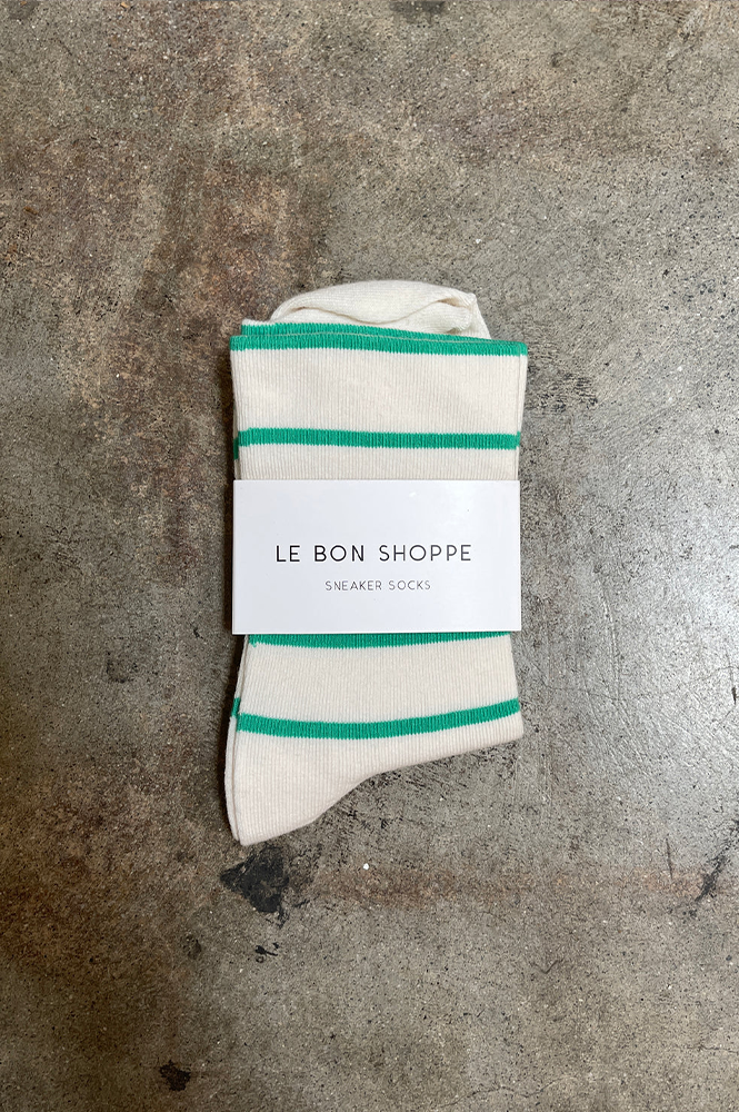 Le Bon Shoppe Wally Irish Green Sneaker Socks - The Mercantile London