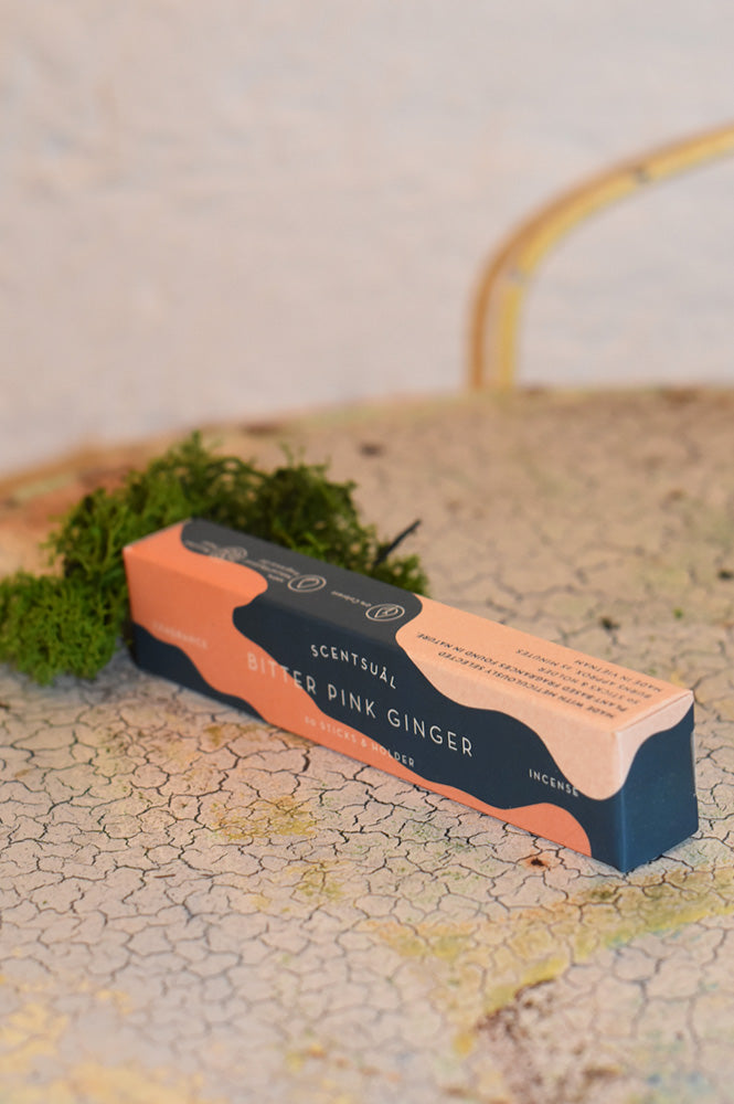 Scentsual Bitter Pink Ginger Incense Sticks - The Mercantile London