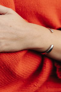 Nordic Muse Fluid Silver Cuff - The Mercantile London