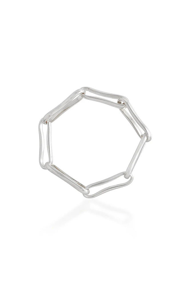 Shyla Silver Chunky Link Bracelet - The Mercantile London
