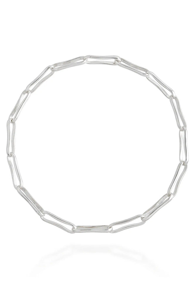 Shyla Silver Chunky Link Necklace - The Mercantile London