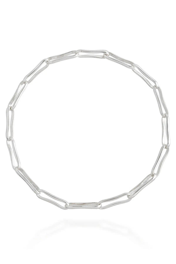 Shyla Silver Chunky Link Necklace - The Mercantile London