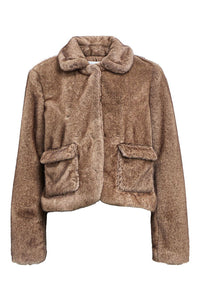 Object Klara Morel Faux Fur Coat - The Mercantile London