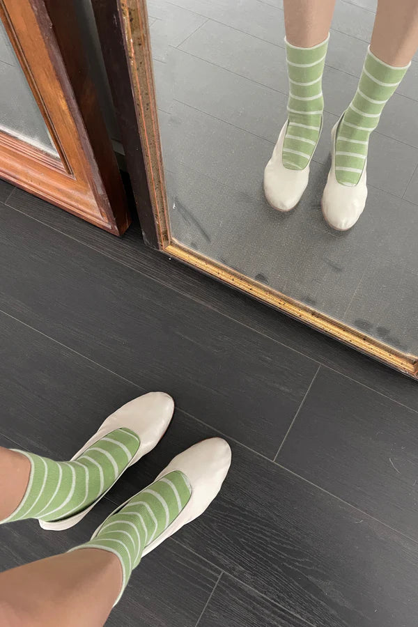 Le Bon Shoppe Wally Wasabi Sneaker Socks - The Mercantile London