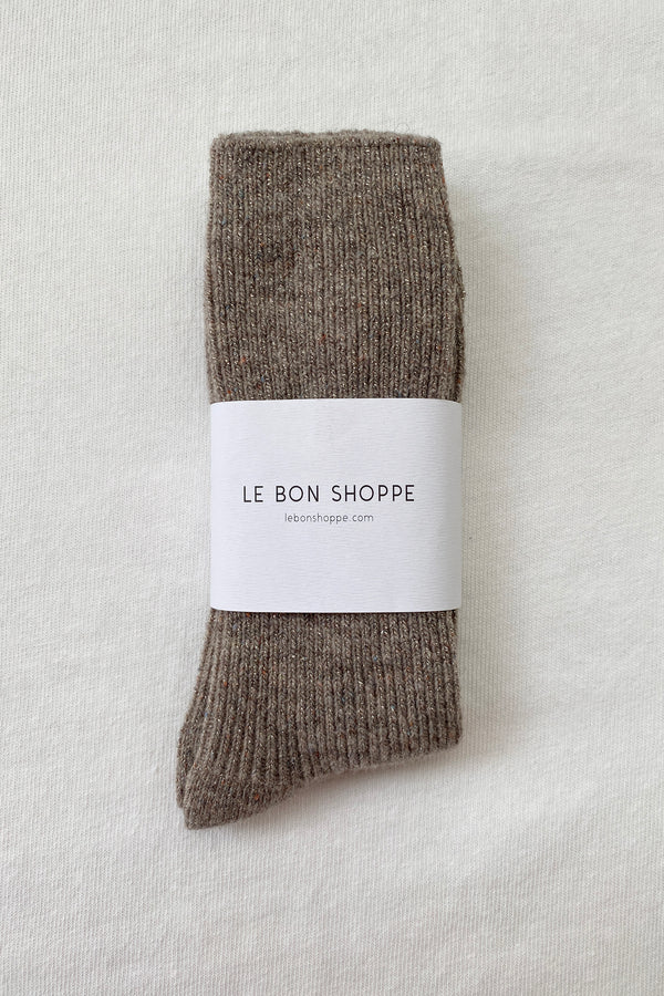 Le Bon Shoppe Winter Sparkle Nutmeg Socks - The Mercantile London