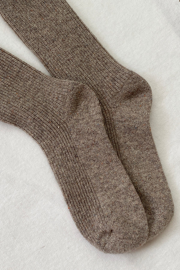 Le Bon Shoppe Winter Sparkle Nutmeg Socks - The Mercantile London