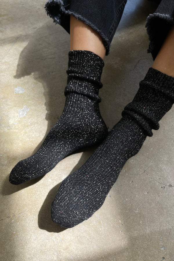 Le Bon Shoppe Winter Sparkle Starry Night Socks - The Mercantile London