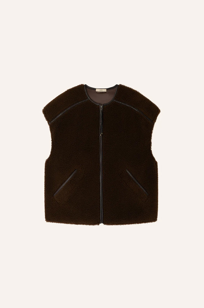 Sessùn Mounty Dark Earth Gilet - The Mercantile London