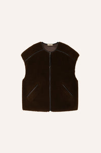 Sessùn Mounty Dark Earth Gilet - The Mercantile London