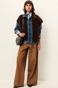 Sessùn Mounty Dark Earth Gilet - The Mercantile London