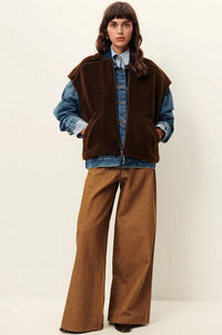 Sessùn Mounty Dark Earth Gilet - The Mercantile London