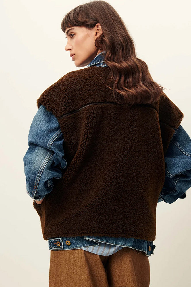 Sessùn Mounty Dark Earth Gilet - The Mercantile London