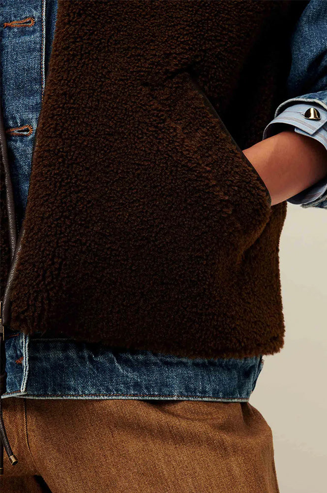 Sessùn Mounty Dark Earth Gilet - The Mercantile London