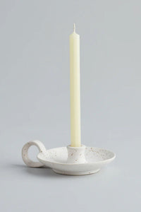 St. Eval Mini Speckled Candle Holder with Handle - The Mercantile London