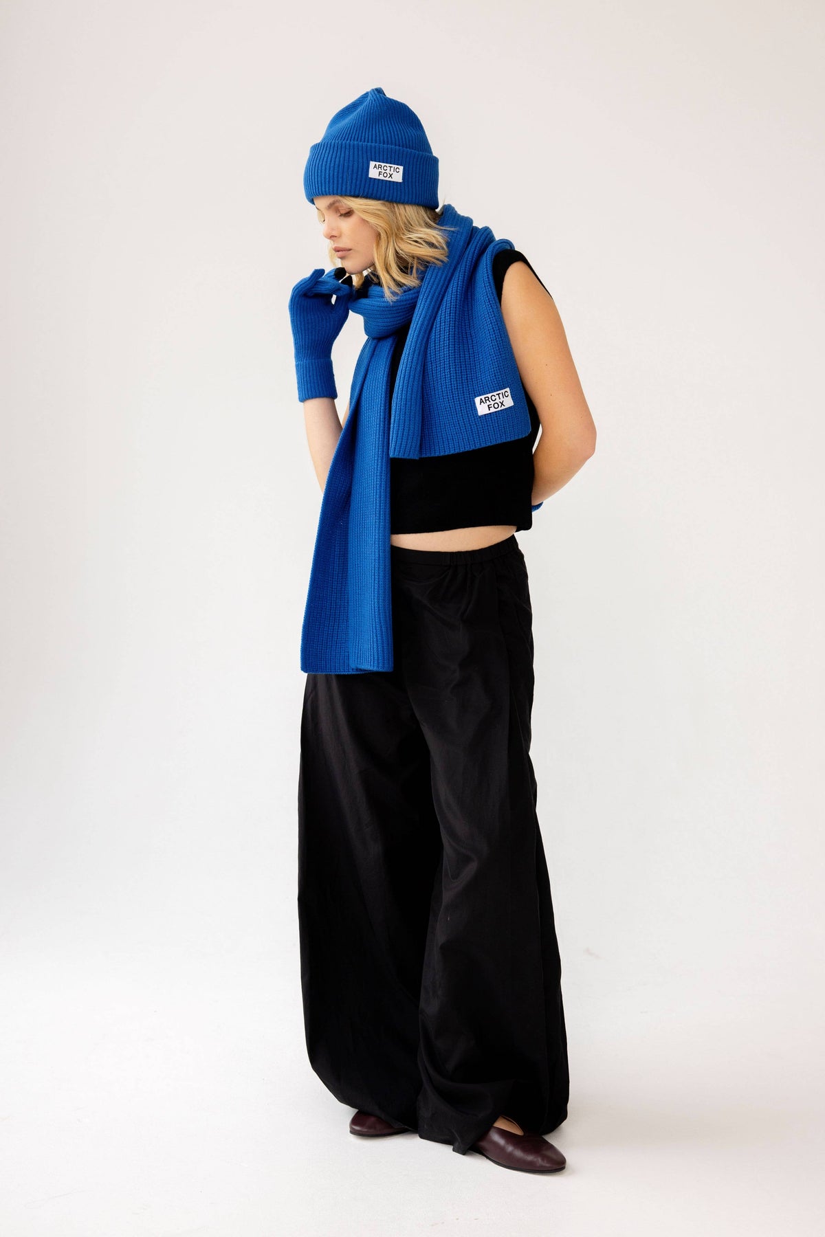 Arctic Fox Ocean Blue Scarf