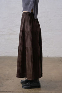 Bibico Cecile Cocoa Check Skirt