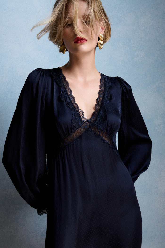 Petite Mendigot Lolita Navy Dress