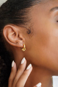 A Weathered Penny Sienna Gold Hoops