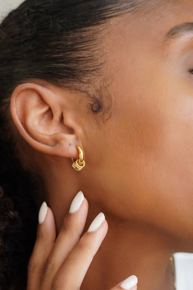 A Weathered Penny Sienna Gold Hoops