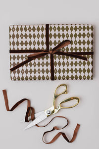 Katie Housley Star & Diamond Harlequin Gift Wrap - The Mercantile London