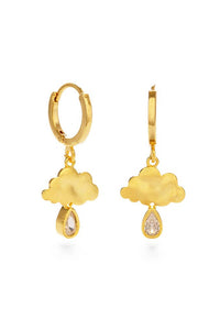 Amano Raincloud Huggie Hoop Earrings