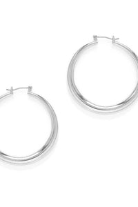 Amano Maria Small Silver Hoop Earrings