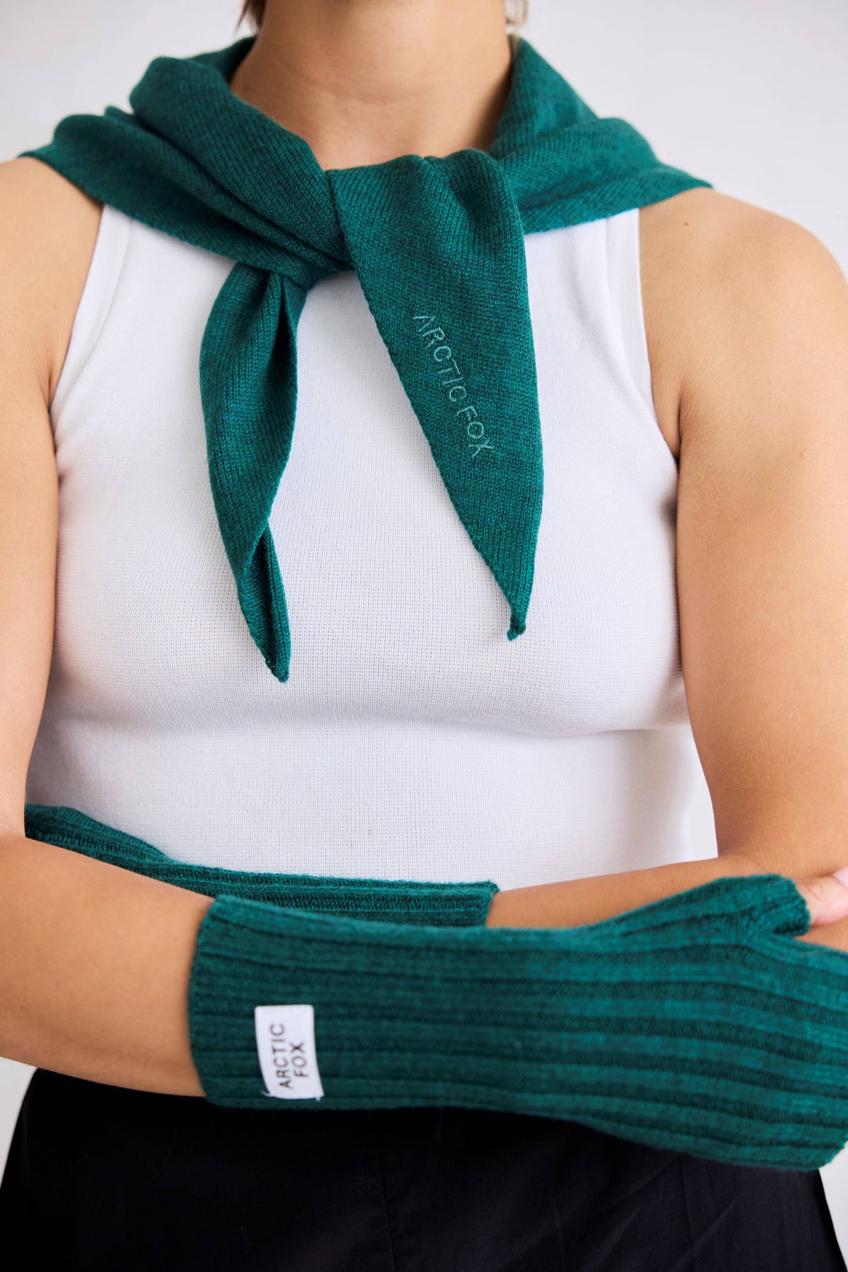 Arctic Fox Alpine Fern Triangle Scarf