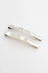 Eco Simple Hair Bobby Pin Set: Cream Cheese - The Mercantile London
