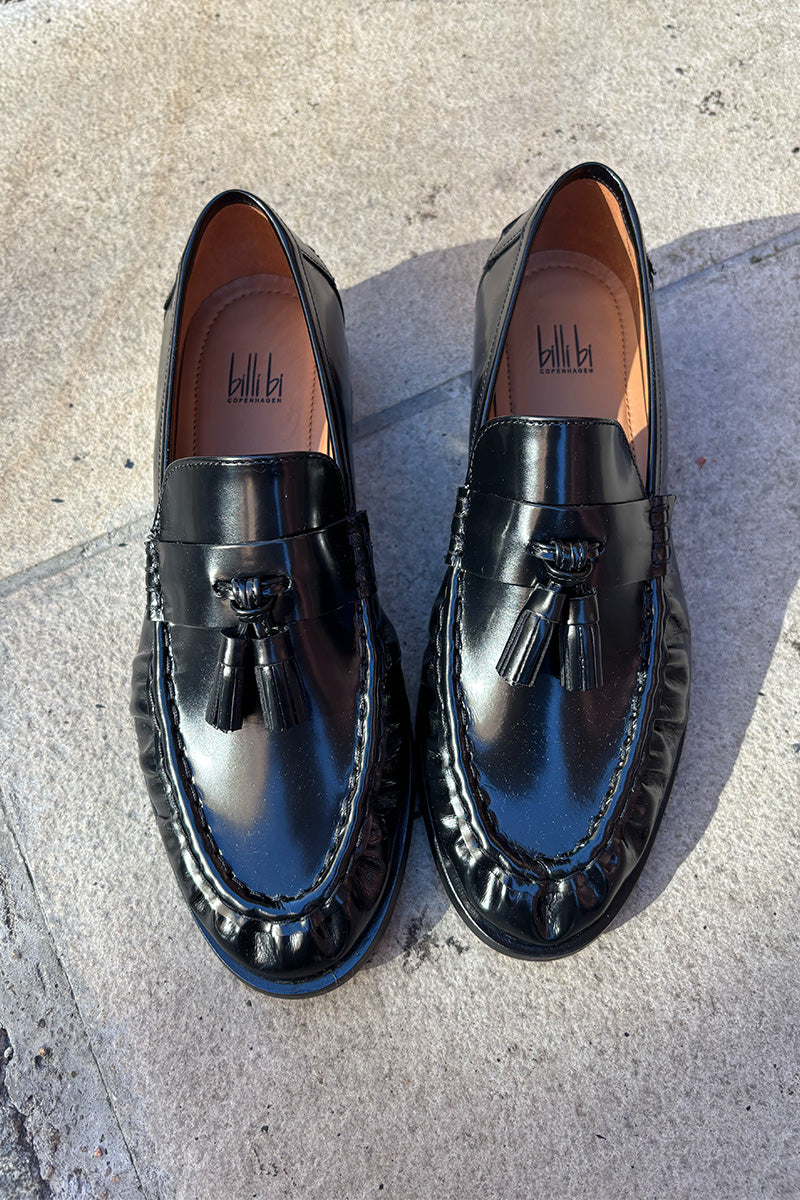 Billi Bi Boston Black Polido Loafers - The Mercantile London