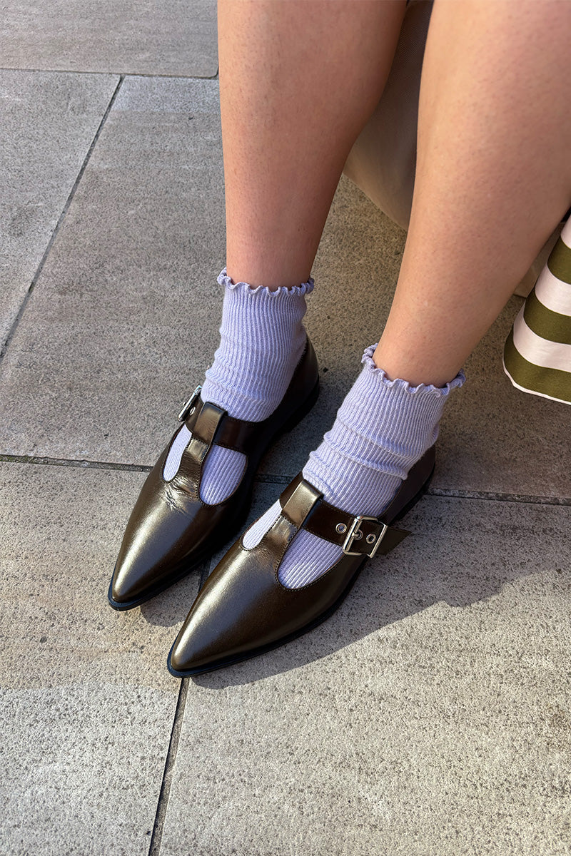 Billi Bi Forest Green Ballet Pumps - The Mercantile London