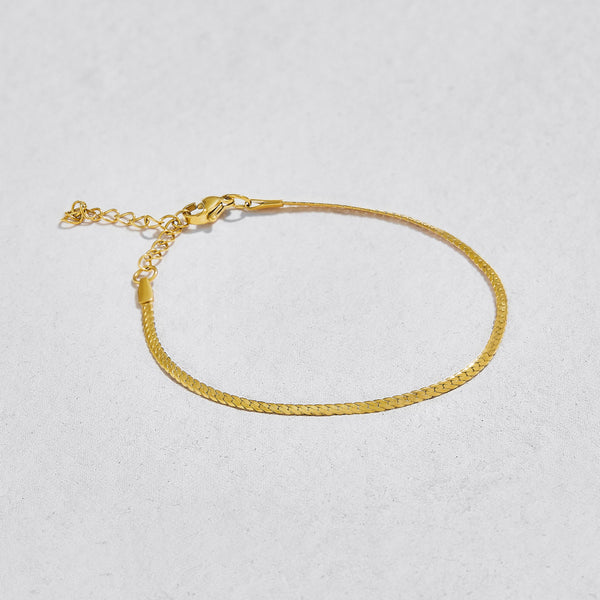Siesta Flat Snake Chain Bracelet - The Mercantile London