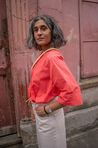 Frau Abu Dhabi Hot Coral Shirt