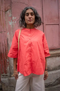 Frau Abu Dhabi Hot Coral Shirt