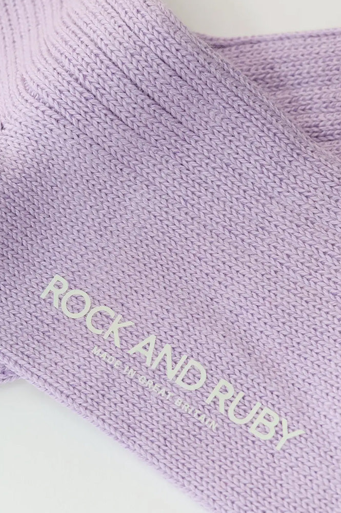 Rock + Ruby Wynona Red Lavendar Socks