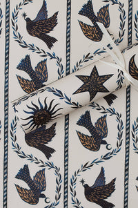 Katie Housley Dove & Stars Christmas Gift Wrap - The Mercantile London