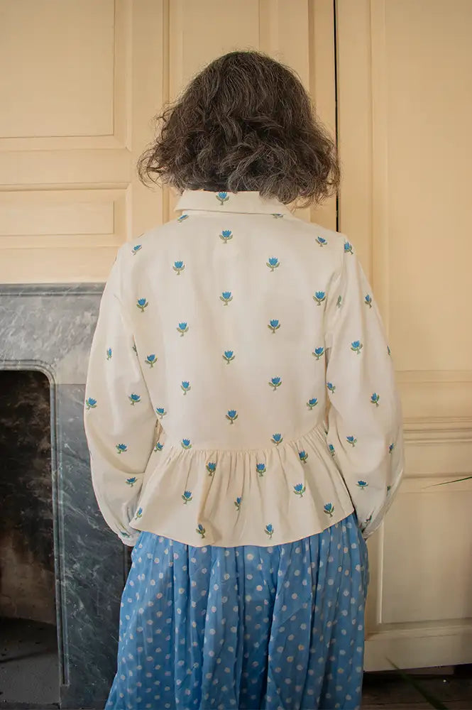 Daydress Pascale Aegean Embroidered Shirt - The Mercantile London