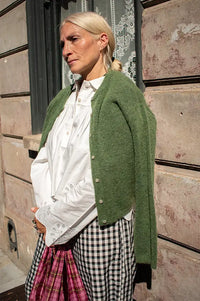 Object Agate Bronze Green Cardigan