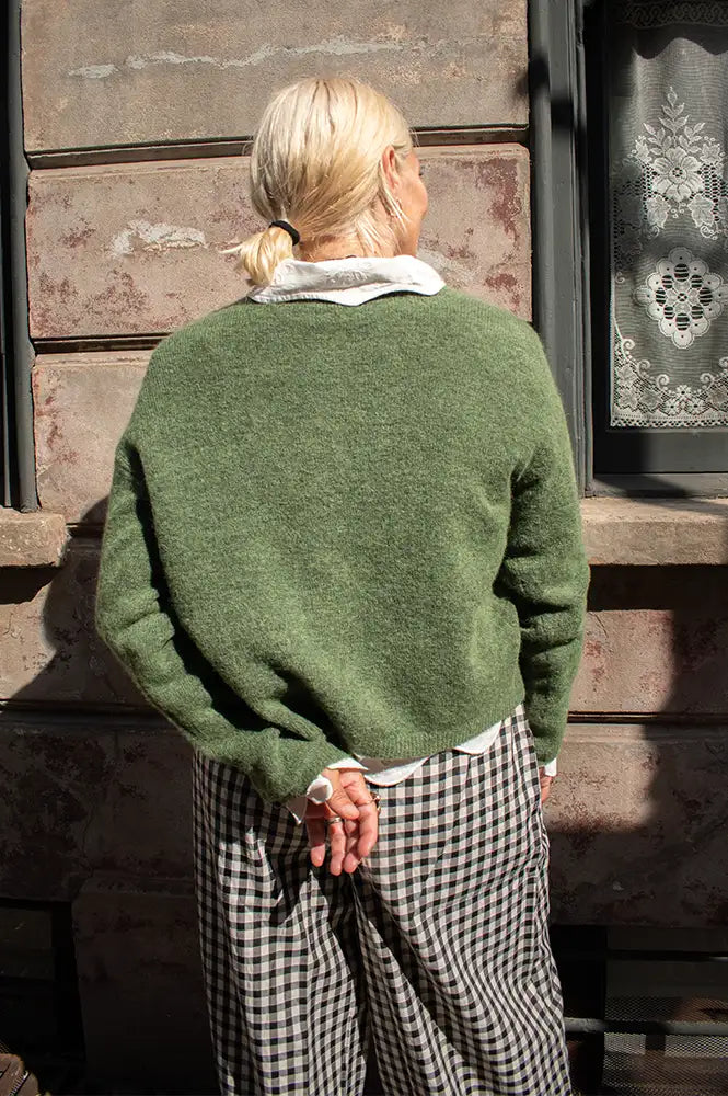 Object Agate Bronze Green Cardigan