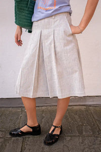 Project AJ117 Smilla Indigo Striped Skirt - The Mercantile London